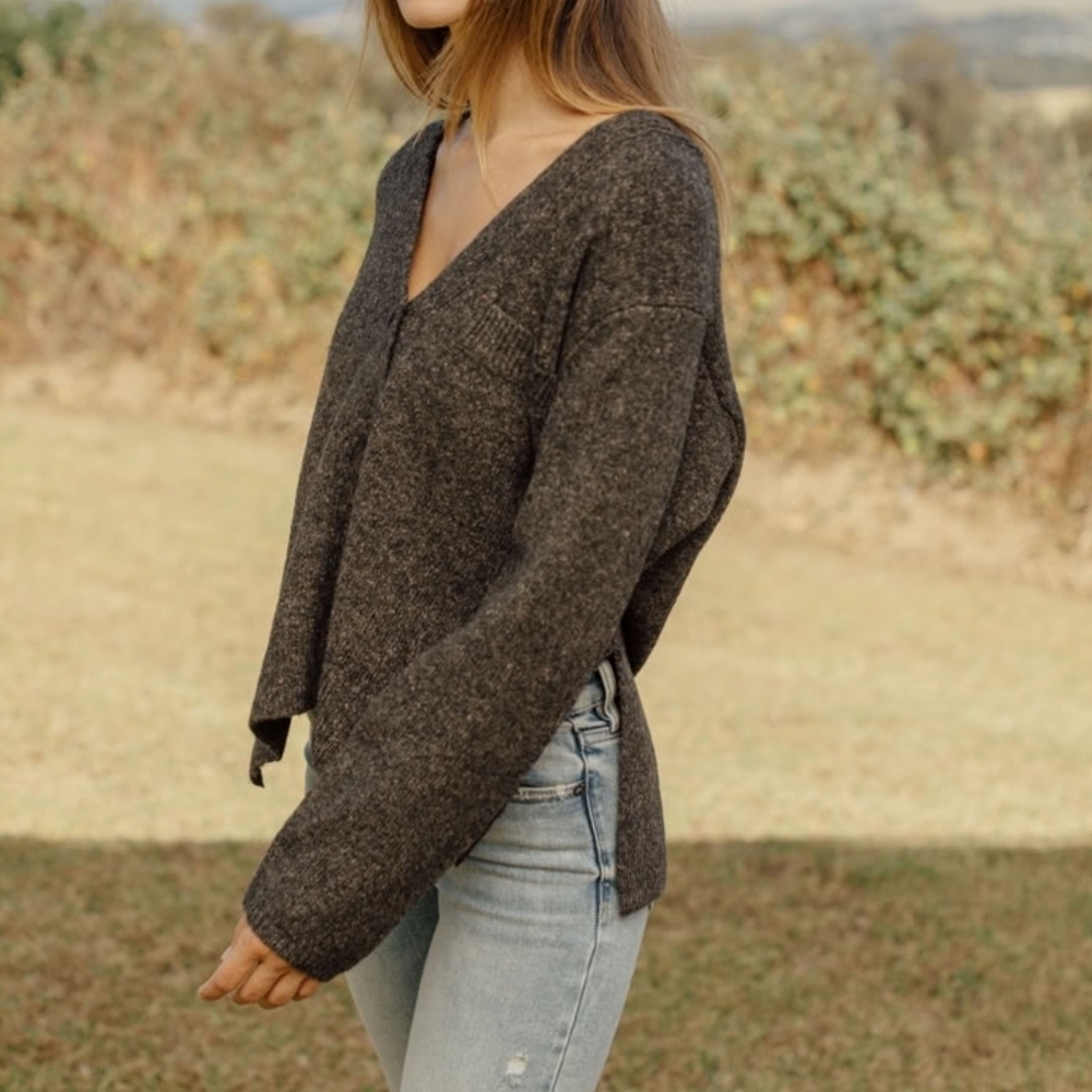 Neuflora Lacey Cardigan - Charcoal - Picture 2 of 10